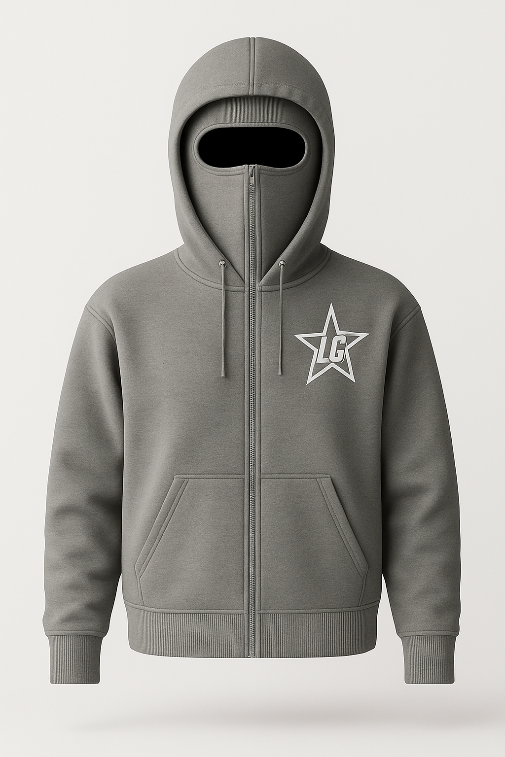Ash Masked Hoodie - Front view